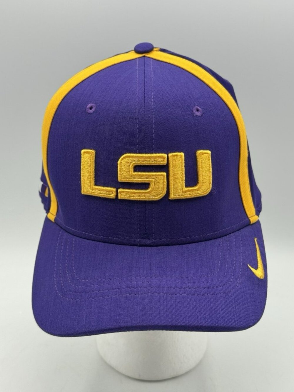 LSU Tigers Hat Cap Nike Dri Fit Purple Adjustable Strap One Size Fits All